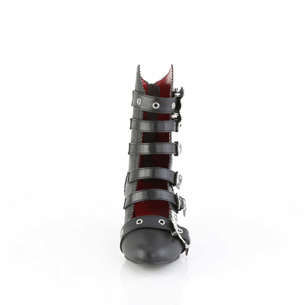 DemoniaCult - FLORA-1035 Bottines - Noir